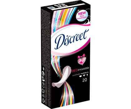 Прокладки Дискрит Discreet Deo Irresistible ежедневные Прокладки ежедневные 20 шт.