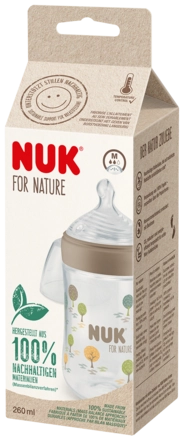 Бутылка NUK for Nature 260 мл TEMP PP сил M Бутылочки пластиковые 1 шт.