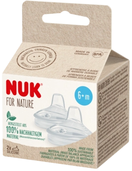 Насадка силикон для поильника NUK for Nature 2 шт Прочая посуда 2 шт.