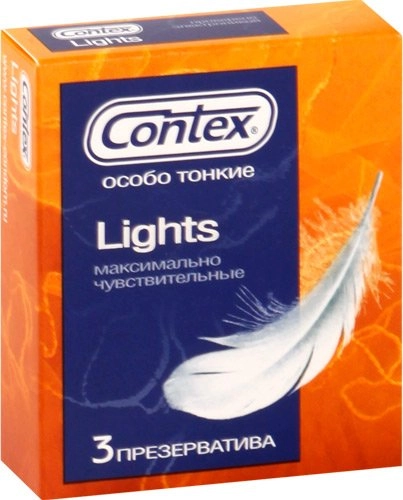 Презервативы Контекс Contex Lights Презервативы с силиконовой смазкой 12 шт.