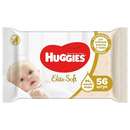 Салфетки Хаггис Huggies влажные Elite Soft Салфетки влажные 56 шт.